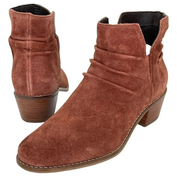 Cole Haan Alayna Mahogany Suede Leather Womens Ankle Boots Size 6.5M - Picture 10 of 11